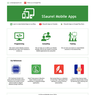 SSaurel Mobile Apps