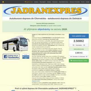 A complete backup of jadranexpres.cz