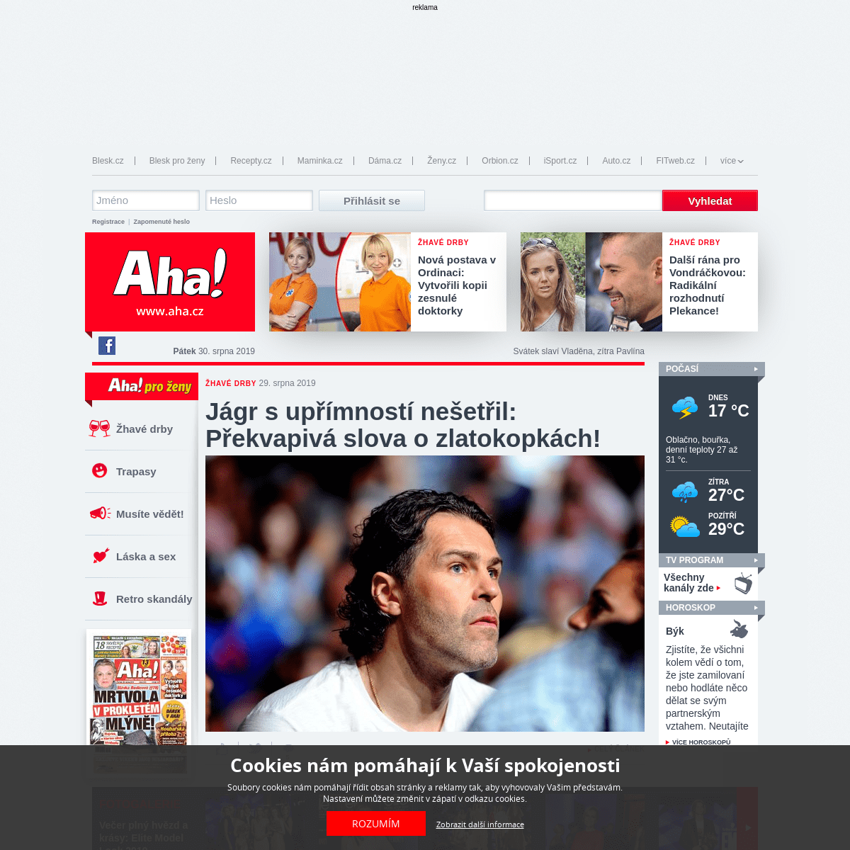Aha - online magazín plný žhavých drbů ze showbyznysu | Ahaonline.cz