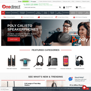 Onedirect | Buy Two-way Radios | Headsets | Conferencing
