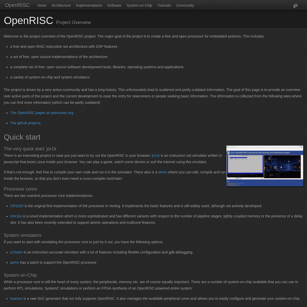 A complete backup of openrisc.io