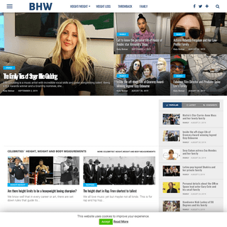 BHW | Online Guide Through Celebrities Family Life and Body Statistics
