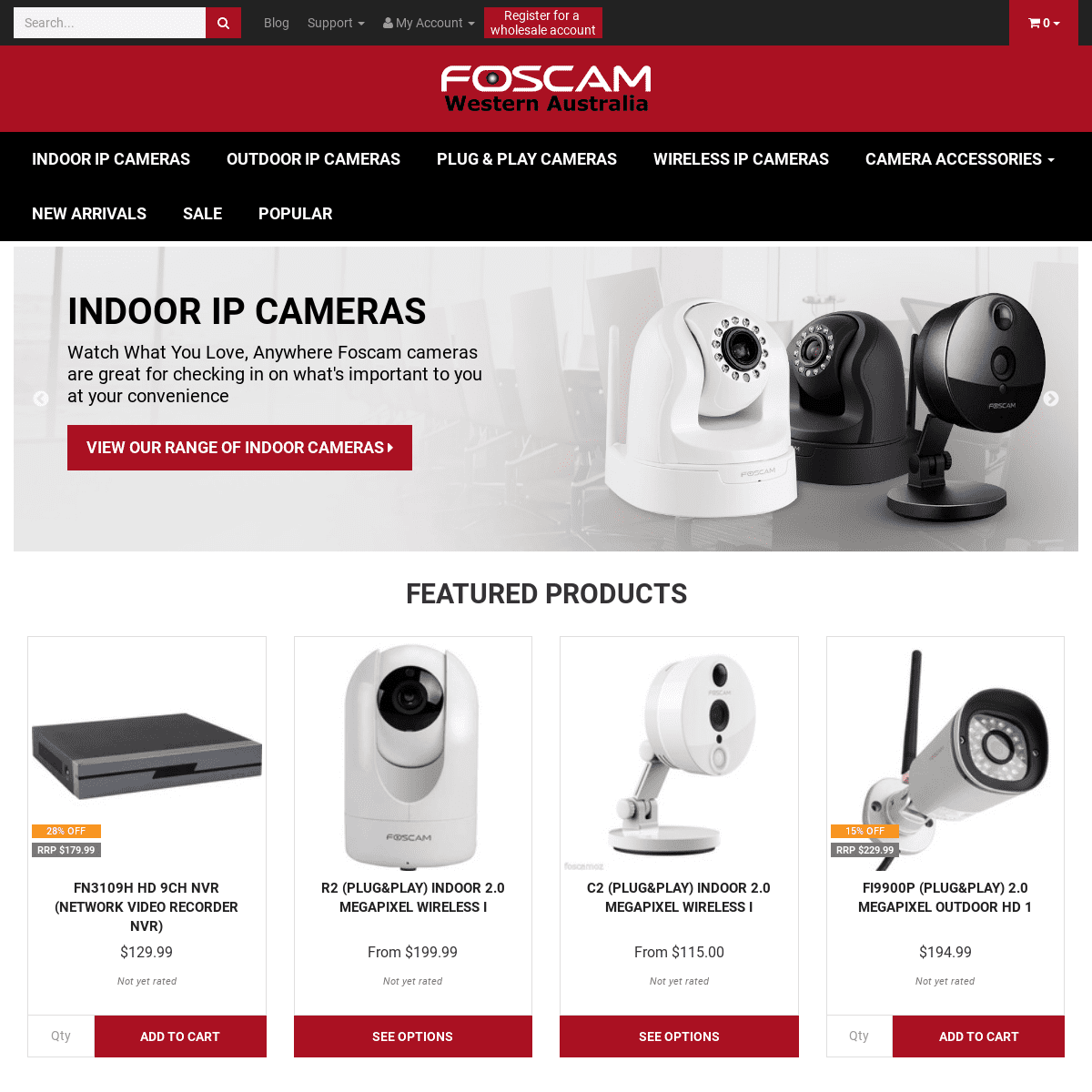 Foscam Western Australia, Official Distributor of IP Cameras - Home Page