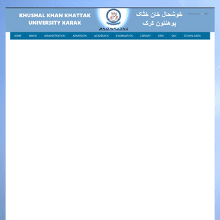 Khushal Khan Khattak University, Karak | KKKUK | Official website