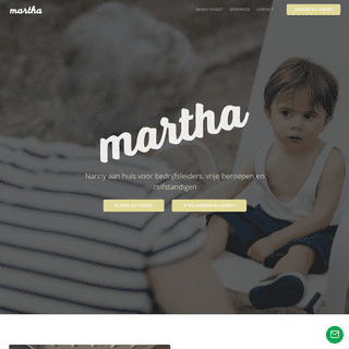 Martha | Nanny aan huis voor bedrijfsleiders, vrije beroepen en zelfstandigen. Martha biedt u een vaste nanny aan die instaat vo