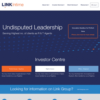 Link Intime India Pvt Ltd