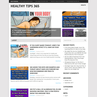 Healthy Tips 365 – Healthy Tips 365