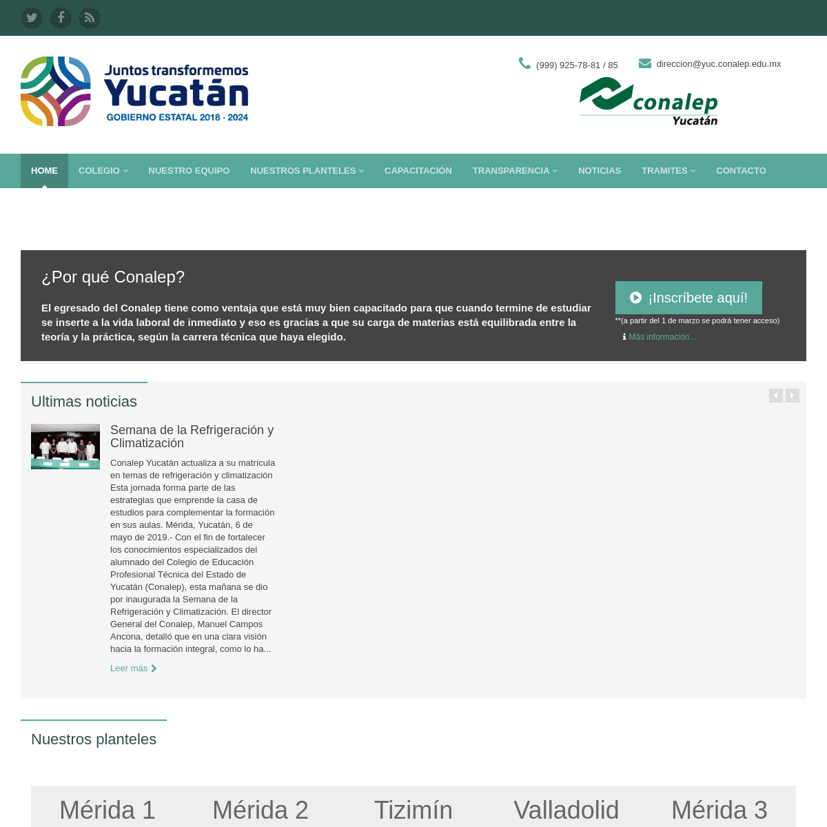 Colegio Nacional de Educación Profesional Técnica :: Gobierno del Estado de Yucatán