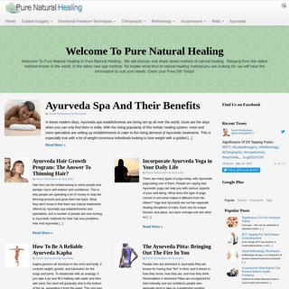 Pure Natural Healing - Your Guide To Complementary And Alternative Medicine