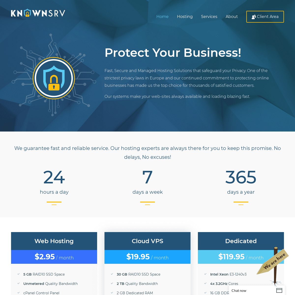 KnownSRV - Managed and Secure Europe Hosting with Guaranteed Privacy