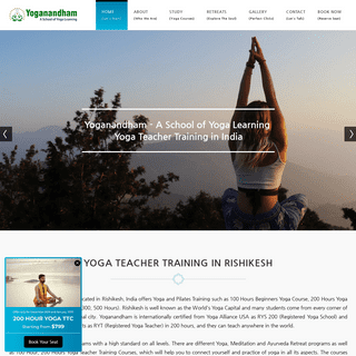Yoga Retreats in Rishikesh, India - Yoga Teacher Training in India