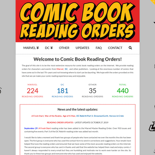 A complete backup of comicbookreadingorders.com