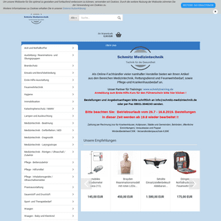 Schmitz Medizintechnik Online - Schmitz Medizintechnik Online-Shop