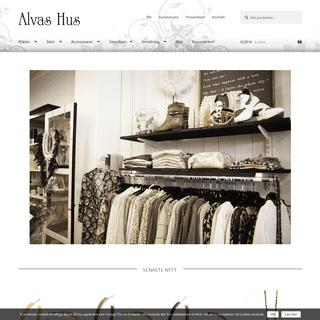 Alvas Hus - KlÃ¤der, smycken och inredning online