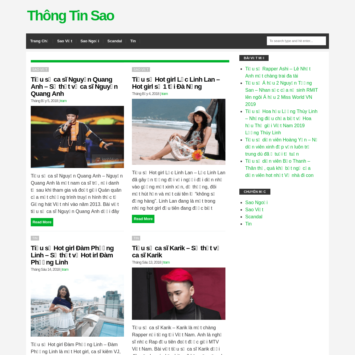 A complete backup of thongtinsao.com