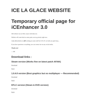A complete backup of icelaglace.com