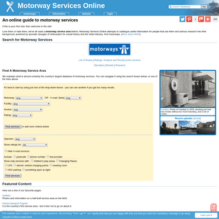 Motorway Services Online | motorway services & motorway service stations
