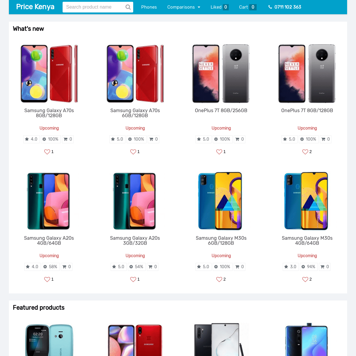 Online store for Mobile phones. Countrywide delivery | Price Kenya