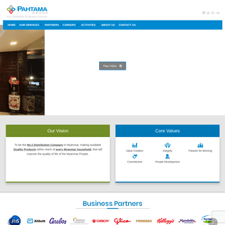Pahtama Group: Distribution & Marketing in FMCG sector in Myanmar