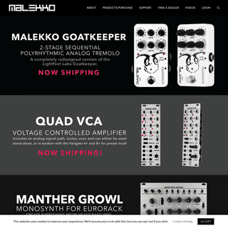 Malekko Heavy Industry Corporation | We design and build unique guitar effects pedals, desktop synths, and synthesizer modules.