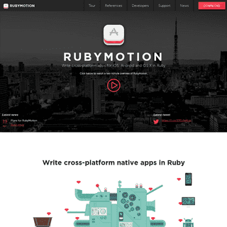 Write cross-platform native apps in Ruby | RubyMotion