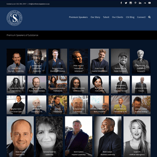 Premium Speakers of Substance – Conference Speakers