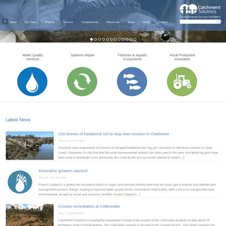 Catchment Solutions — Helping to meet high standards of environmental excellence & corporate responsibility