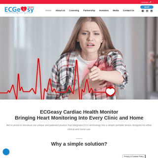 ECGeasy Cardiac Health Monitor - Home