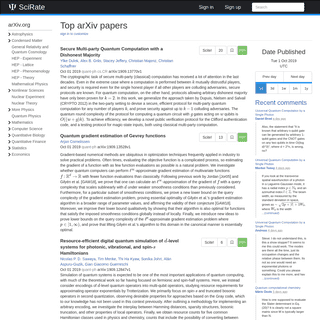 Top arXiv papers