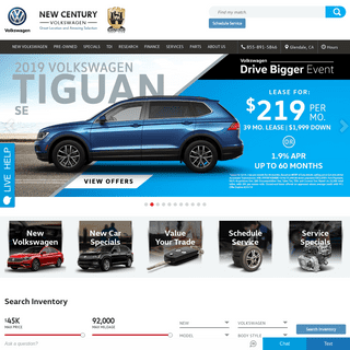 New Century Volkswagen | New and Used VW Dealership Glendale California, Near Los Angeles CA