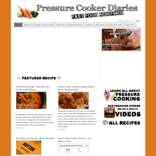 Pressure Cooker Recipes, Reviews and How-toâ€™s - Pressure Cooker Diaries