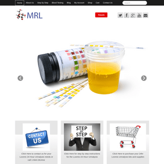 Home | MRL 24 hr Urine | Loomis Urinalysis | Food Enzyme