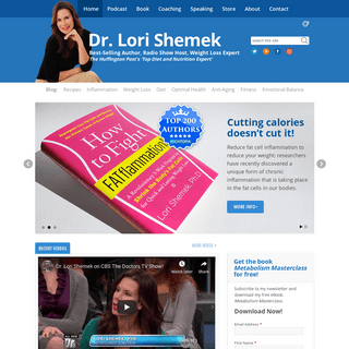 Dr. Lori Shemek - Best-selling author, radio show host, weight lossÂ expert