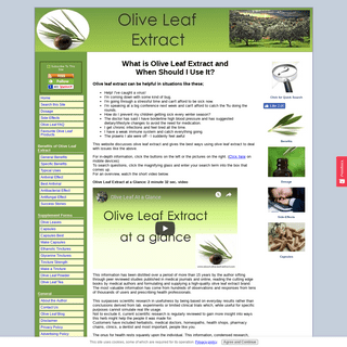 Olive Leaf Extract, Everything You Need to Know
