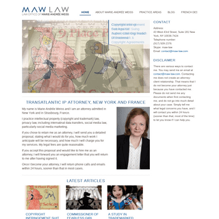 Marie-Andrée Weiss New York Intellectual Property Attorney
