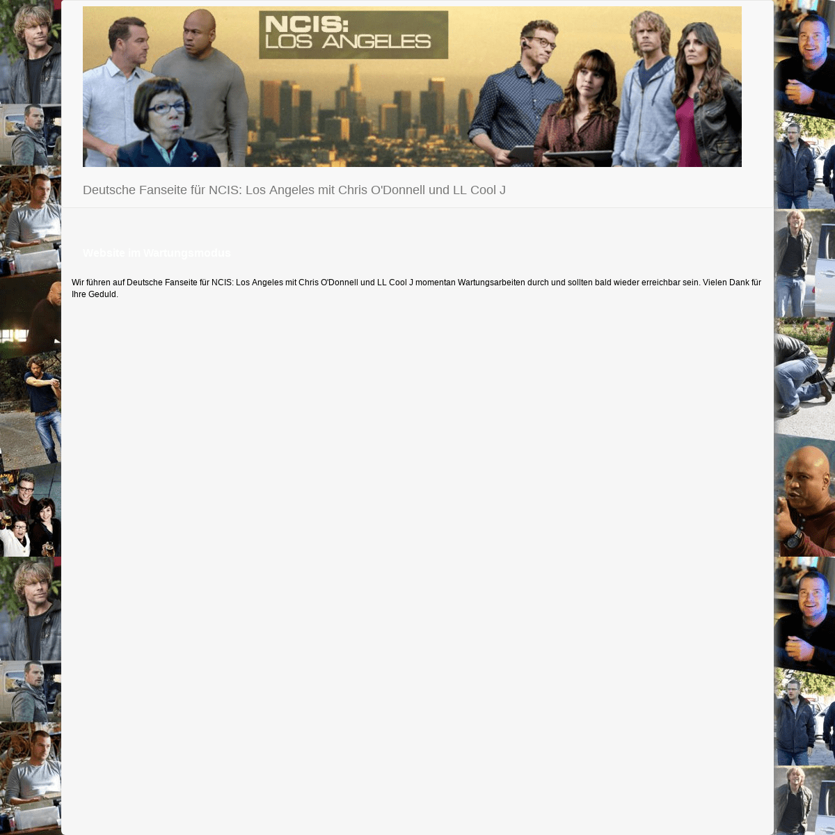 Website im Wartungsmodus | Deutsche Fanseite für NCIS: Los Angeles mit Chris O'Donnell und LL Cool J