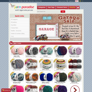 A complete backup of yarn-paradise.com