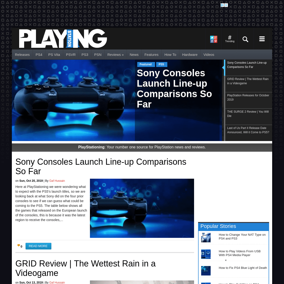 A complete backup of playstationing.com