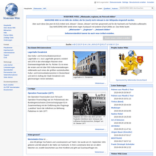 Gelöschte Wikipedia Artikel im MARJORIE WIKI