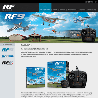 RealFlight® 9 RC Flight Simulator - Now with Horizon Hobby®-exclusive aircraft and technologies!