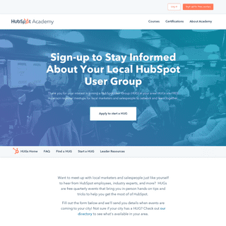 Join a HubSpot User Group