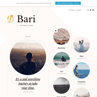 Bari – Photoblog theme