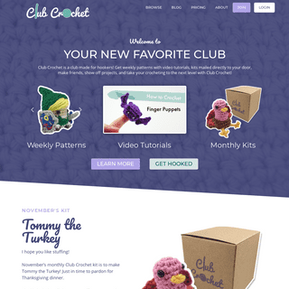 Homepage - Club Crochet
