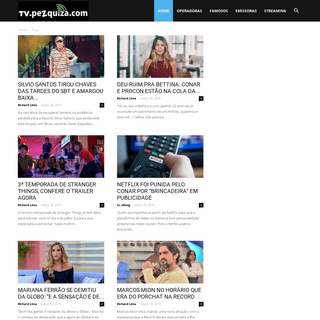 TV.Pezquiza.com - Notícias sobre Emissoras, Programas, Artistas e Tecnologias da TV e Entretenimento