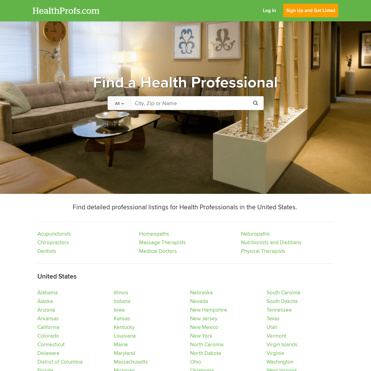 Find a Health Professional - HealthProfs.com