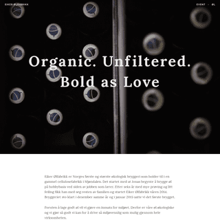 Eiker Ã˜lfabrikk â€“ Organic. Unfiltered. Bold as Love