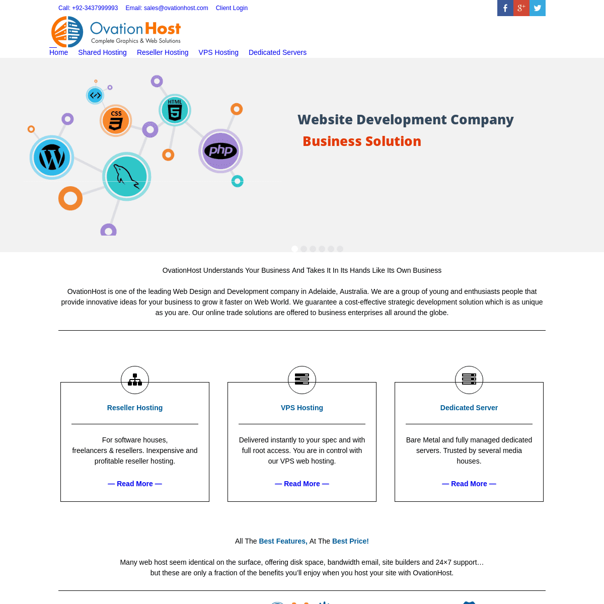 A complete backup of ovationhost.com