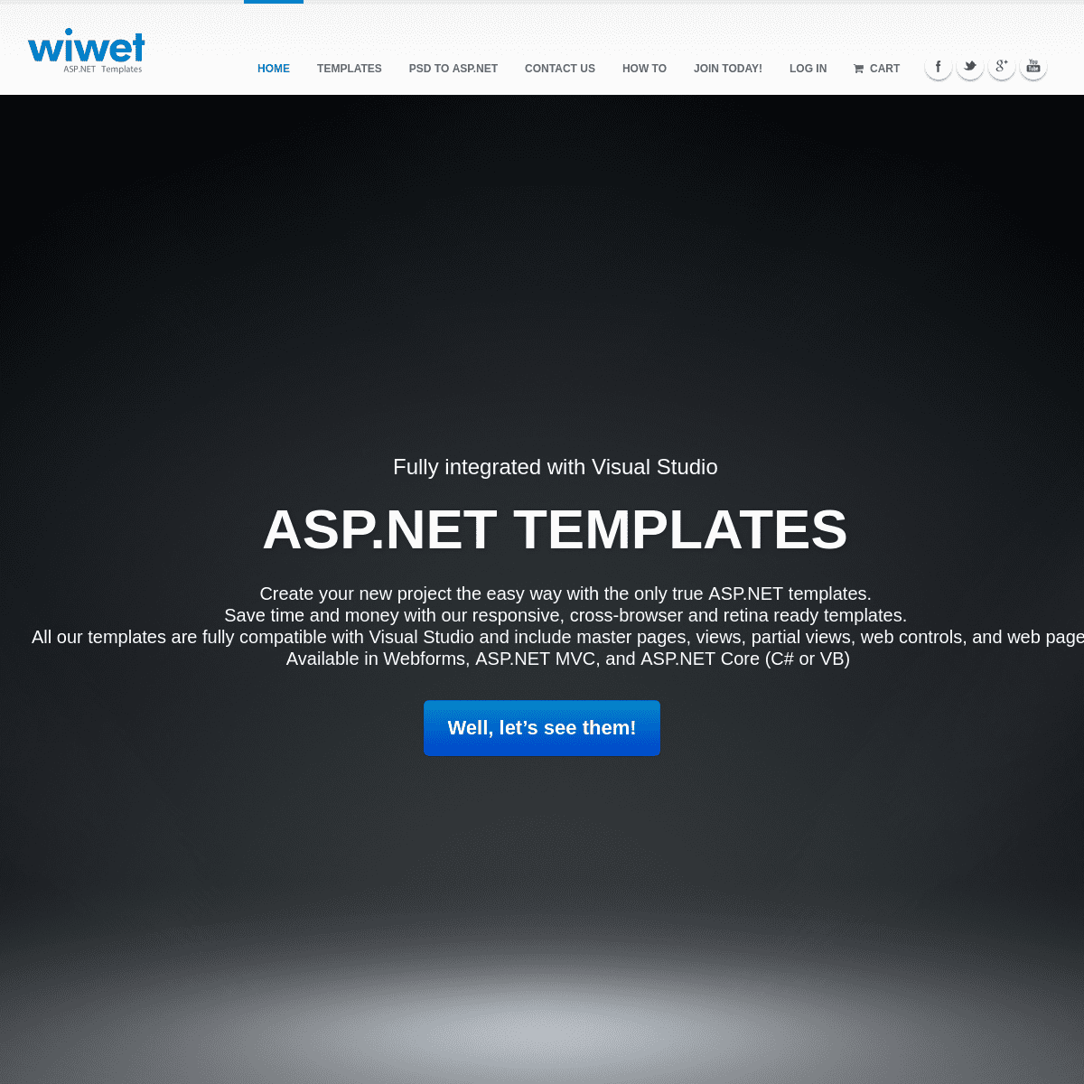 ASP.NET Templates for Visual Studio | wiwet