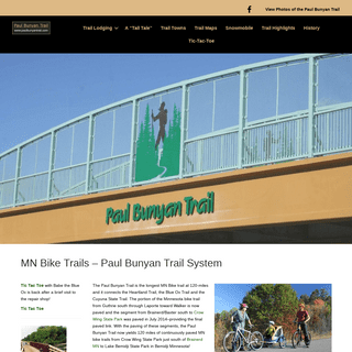 MN Bike Trail - Paul Bunyan Trail - Minnesota Biking - Brainerd - Bemidji