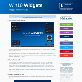 Win10 Widgets - Widgets for Windows 10
